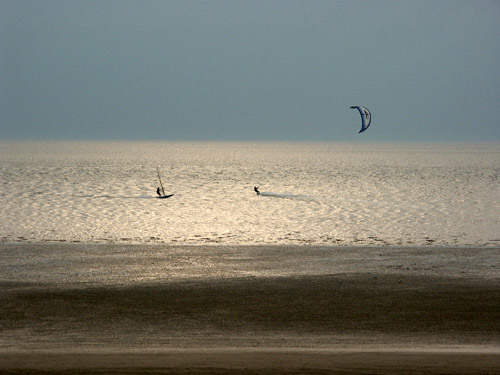 Wind Surfers, Hunstanton. Photo by Jo Halpin Jones