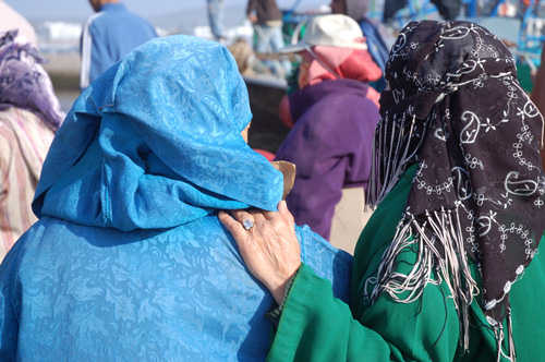 Fisherman's Wives, Essaouira. Photo by Jo Halpin Jones
