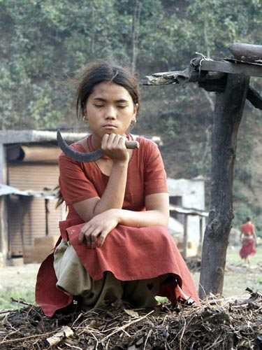 Nepali Girl. Photo by Jo Halpin Jones